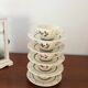Set of 5 cups and 5 under cup old gien model tamaris