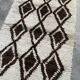 Moroccan Berber runner rug pure wool 250cmx150cm