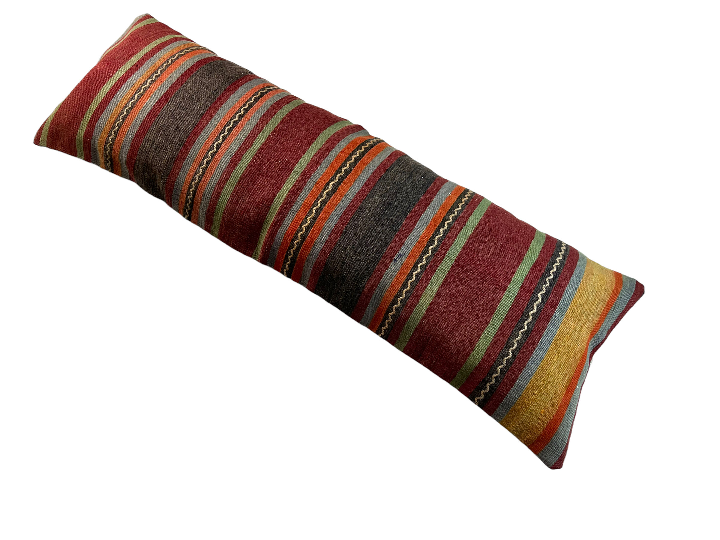 Vintage turkish kilim cushion cover , 120 x 40 cm