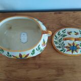 Handmade vintage ceramic soup kitchen