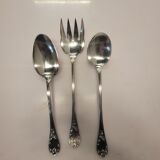 Christofle silver metal salad service mid-20th century