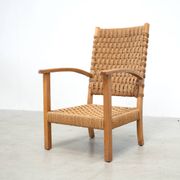 1960s Dutch cord lounge chair
