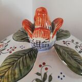 Tureen and its earthenware support from Desvres Geo Martel