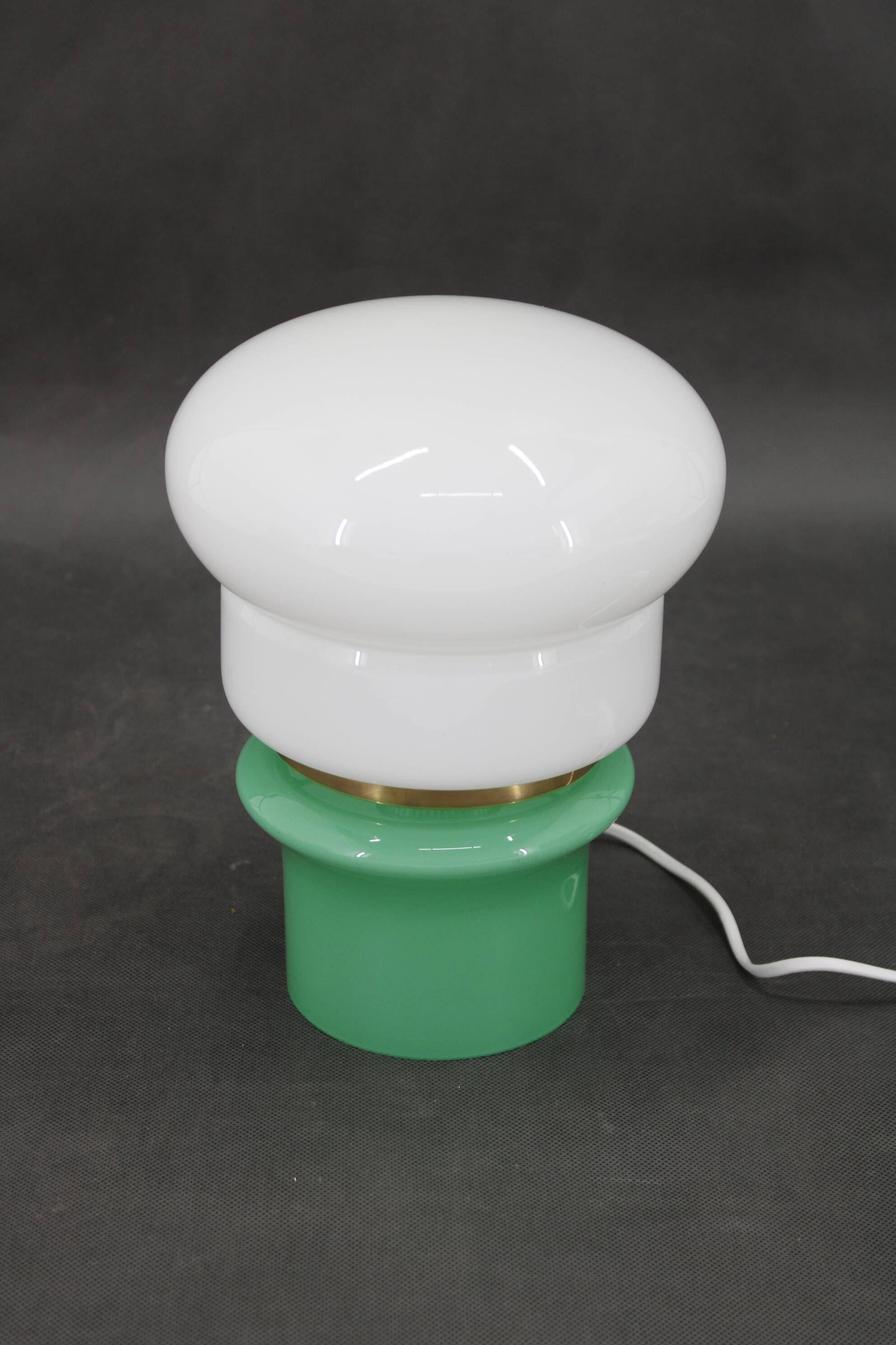 1960s Opaline Glass Table Lamp, Czechoslovakia