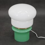 1960s Opaline Glass Table Lamp, Czechoslovakia
