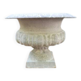 Cast iron vase grey jardiniere planter
