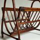 Vintage 1960s rattan magazine holder