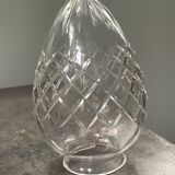 19th century cut crystal shell globe