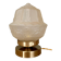 Vintage art deco globe table lamp in frosted glass