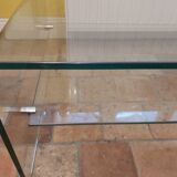 Tempered glass coffee table, Roche Bobois