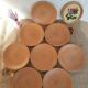 Set of 8 flat plates in Chantilly Longchamp sandstone France vintage