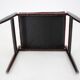 1960s danish teak stool in fabric