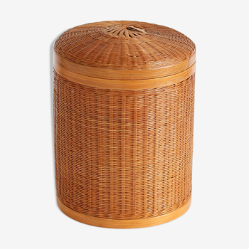 Boîte en vannerie de bambou