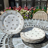 Lot of 5 Limoges ULIM flat plates 1950