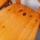 Set of 4 vintage chairs in pine from the 70s