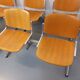 Suite of 4 vintage Giancarlo Piretti benches for Castelli in wood and aluminum