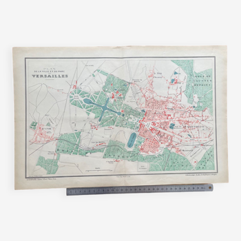 1883 - Plan de la ville et du château de Versailles