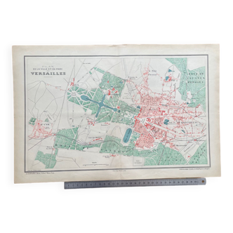 1883 - Plan of the city and the Palace of Versailles