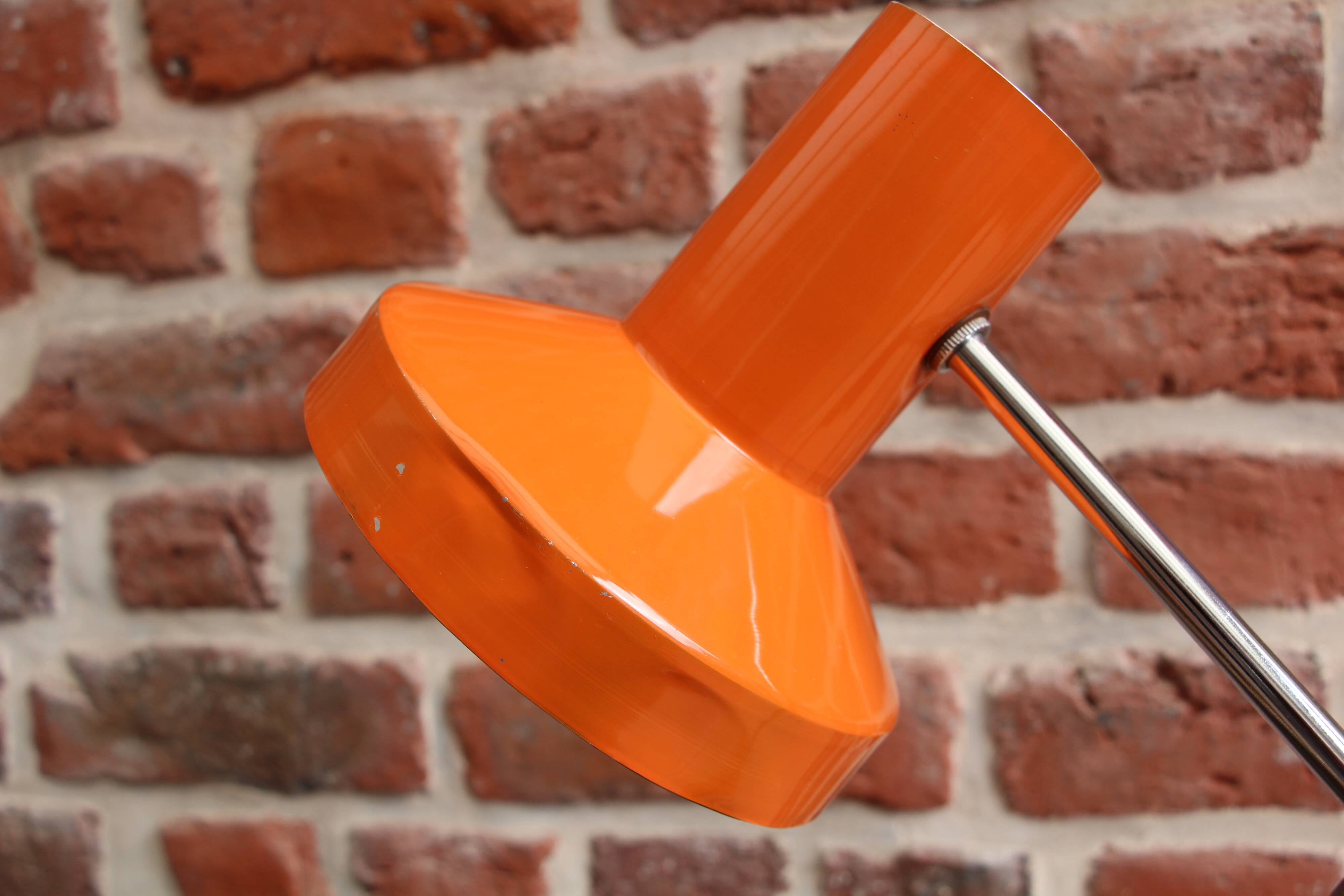 70's orange swing desk lamp