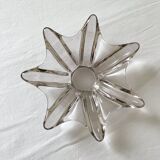 Vintage 70s star-shaped crystal ashtray
