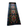 Romanian floral runner rug on blue background