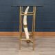 TABLE CONSOLE EN RÉSINE AVEC TUSKS FRANÇAISE INHABITUELLE DES ANNÉES 1970, HENRI FERNANDEZ c.1970