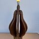 Brutalist teak wood lamp from the 1960s.