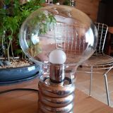 Ingo Maurer chromed bulb lamp