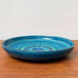 Large Rimini Blue bowl from the mid-century by Aldo Londi for Bitossi.