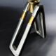 Brutalist candlestick by Ardisur, bronze & aluminium, Spain, 1970s