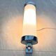 Chrome milk glass Bauhaus / Functionalist wall lamp - 1930s