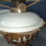 Opaline kerosene lamp