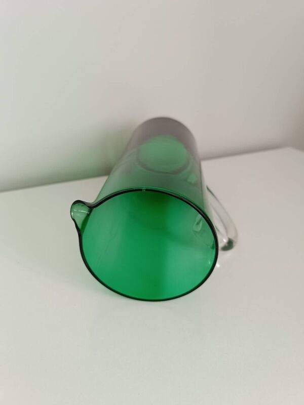 Broc - carafe - pichet en cristal vert