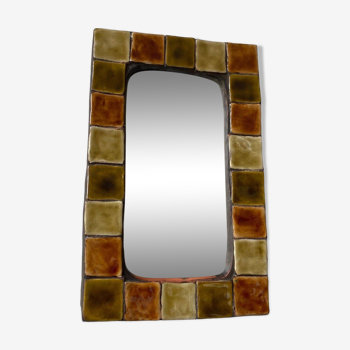 Ceramic mirror by Mithé Espelt 1960