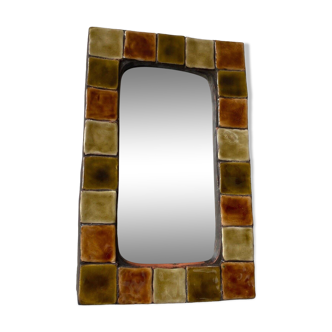 Ceramic mirror by Mithé Espelt 1960