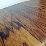 Central-footed rosewood round table