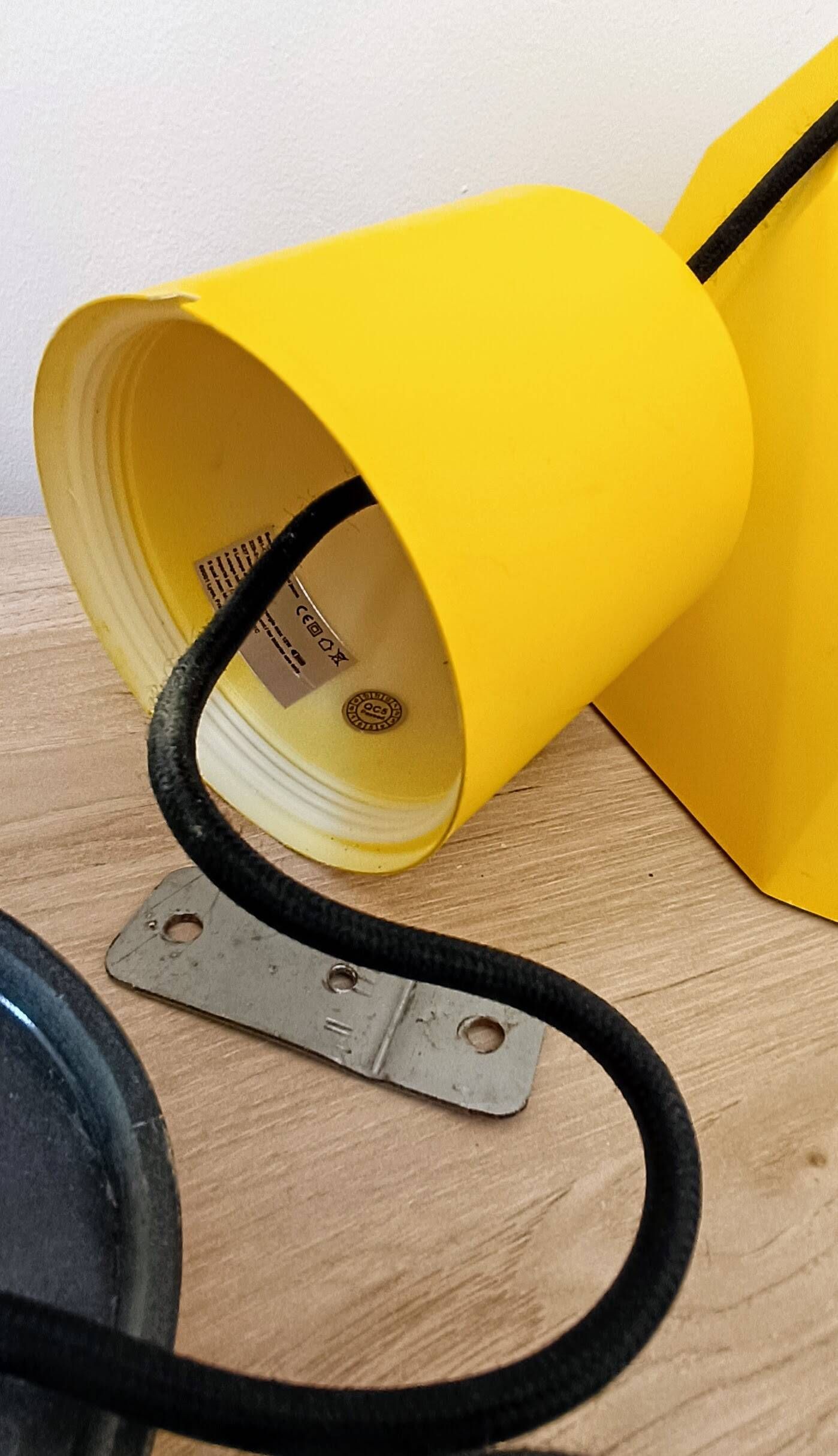 Vintage Bakelite origami-shaped yellow pendant light