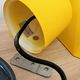 Vintage Bakelite origami-shaped yellow pendant light