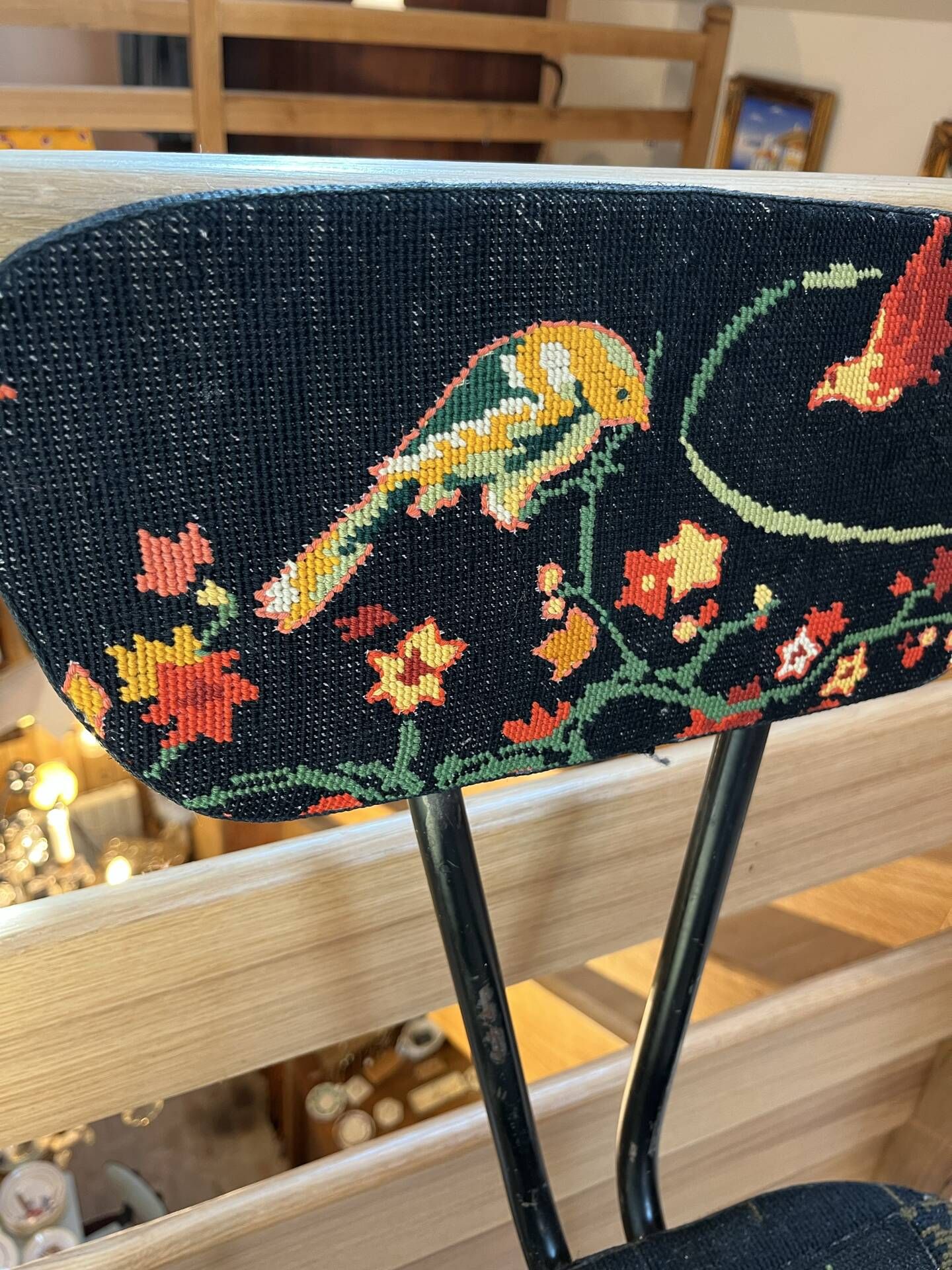 Paire de chaises hautes canevas