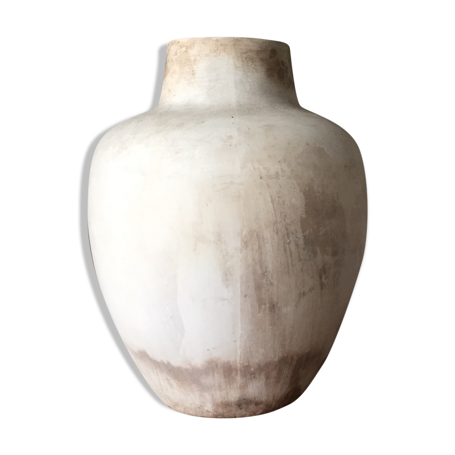Marbled beige vase