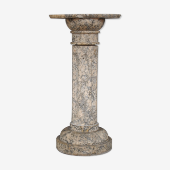 Colonne cannelée en marbre époque XIXème