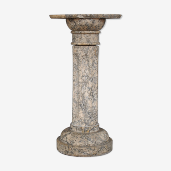 Fluted marble time column XIX