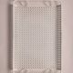 Perforated white metal tray, Mathieu Matégot, 1950s