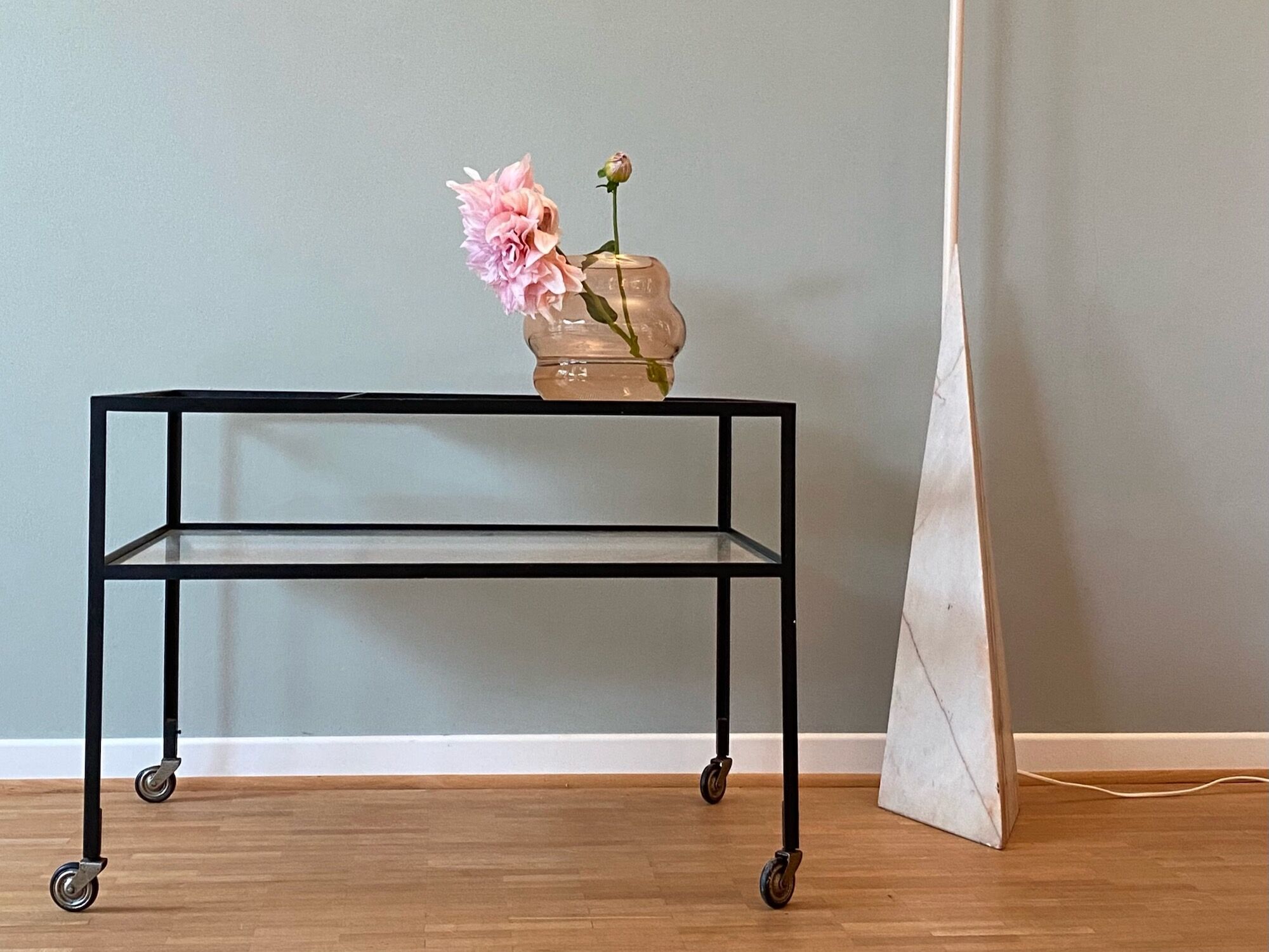 1960s Herbert Hirche serving trolley / bar cart Christian Holzäpfel KG Germany