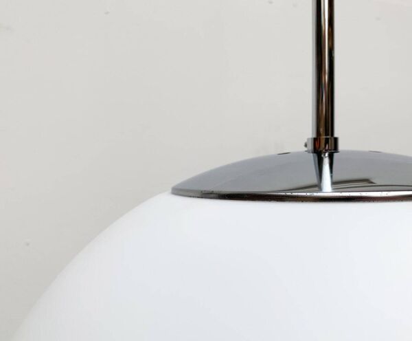 Lampe suspension boule en verre de l'ère spatiale allemande vintage de Limburg
