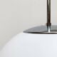 Vintage German space age glass ball pendant lamp by Limburg.