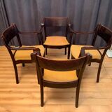 Quatre chaises Gemla Möbler AB Suède 1981