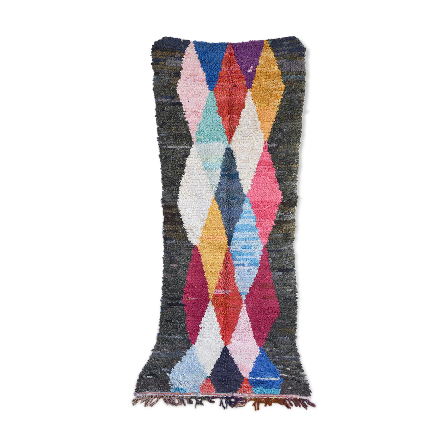 Carpet Moroccan vintage. 90 x 305