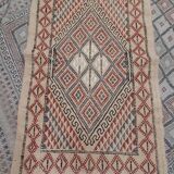 Hand-woven multicolored margoum rugs, 106x58 cm