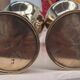 Pair of Indochina brass soap bubble blower vases